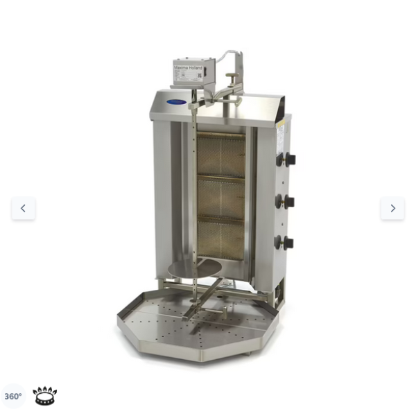  Ψησταριά κεμπάπ αερίου - 3 καυστήρες - 30kg κρέας